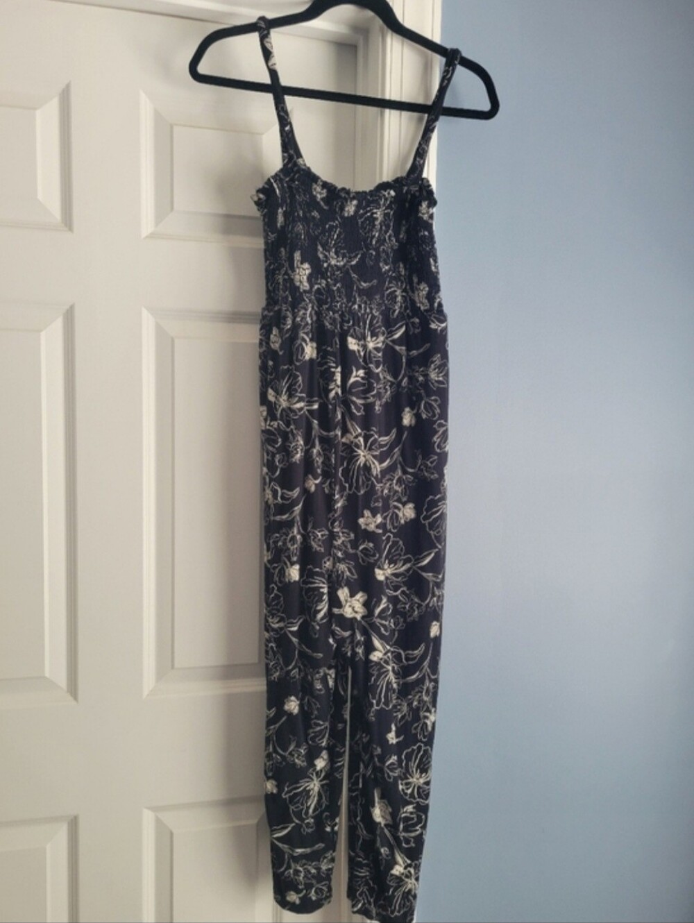 Isabel by Ingrid & Isabel Black Floral Jumpsuit Romper S